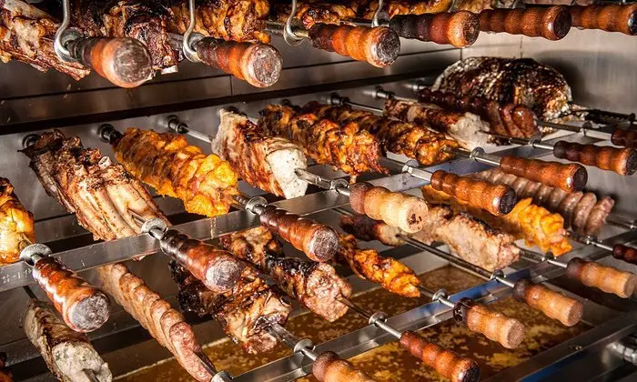 Grilled meats at Boiada Brazilian Grill