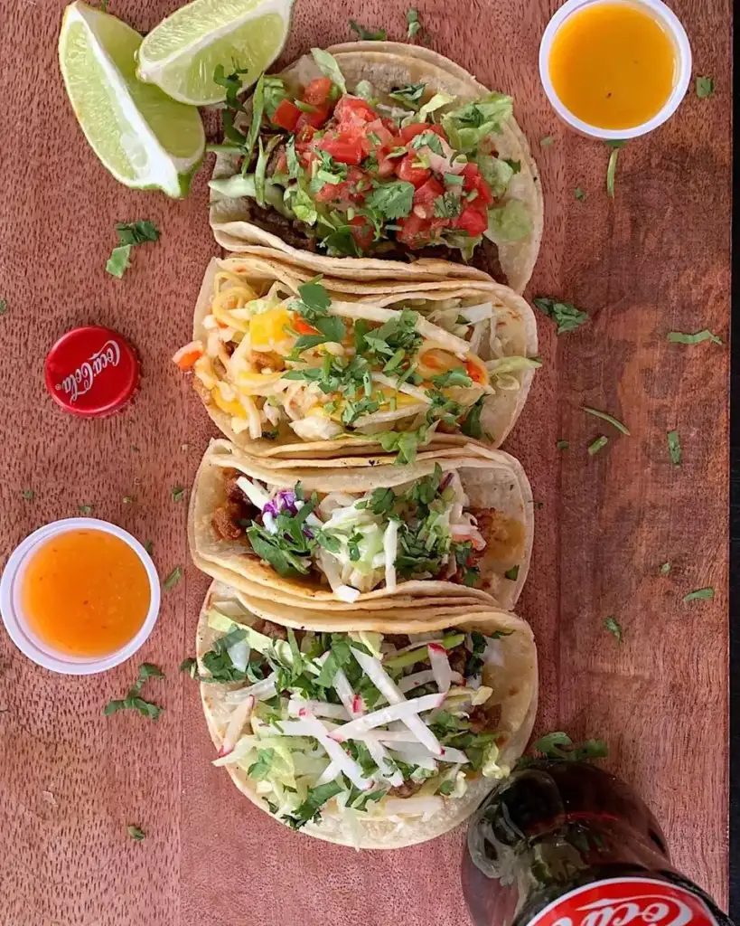 Tacos at El Fat Cat Grill