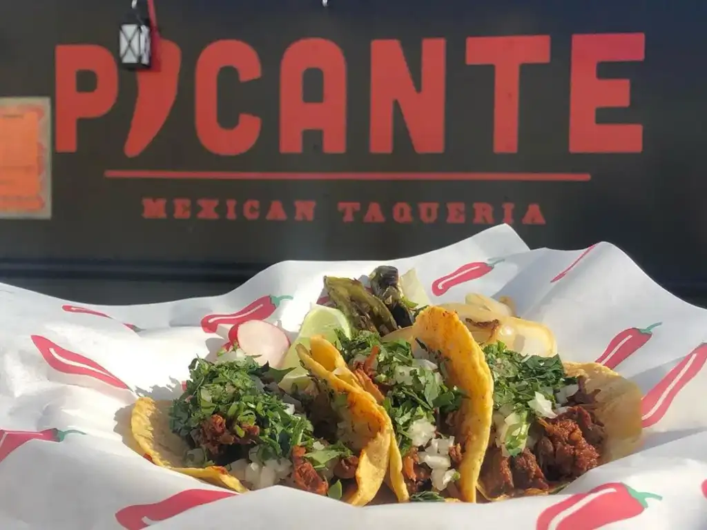 Tacos at Picante Mexican Taqueria