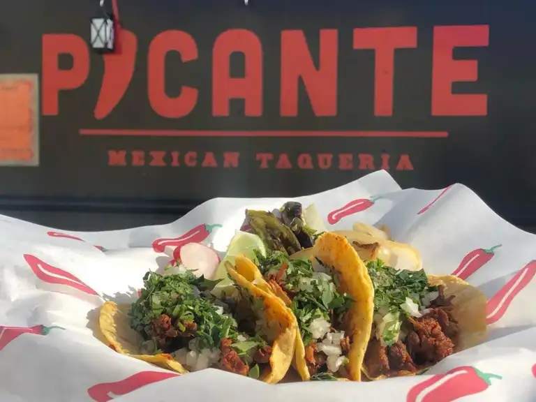 Tacos at Picante Mexican Taqueria